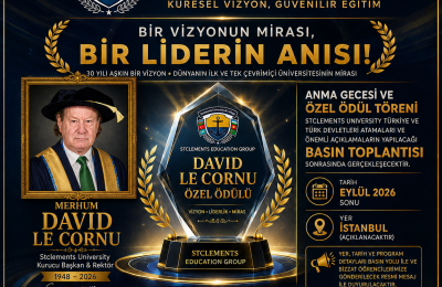 30 YILLIK STCLEMENTS UNİVERSITY KURUCU BAŞKANI DR.DAVID LE CORNU’NUN EĞİTİM MİRASI ÖZEL BİR  ONUR GECESİ VE ÖDÜLÜ İLE YAŞATILACAK