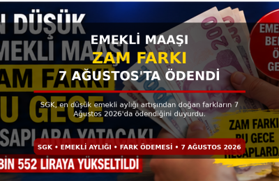 EMEKLİ MAAŞINDA YENİ DÖNEM! 3 BİN 552 TL’LİK ARTIŞIN FARKI ÖDENDİ