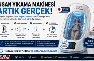Japonya’nın “İnsan Yıkama Makinesi” Gerçek Oldu: 15 Dakikada Temizlik ve Kurutma