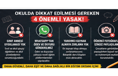 OKULLARDA YENİ DÖNEMİN 4 KRİTİK KURALI: MEB VELİ VE ÖĞRENCİLERİ UYARIYOR
