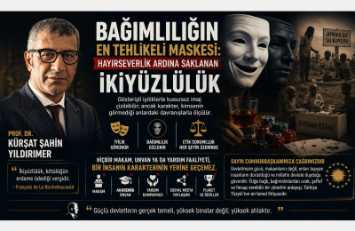 Prof. Dr. Kürşat Şahin Yıldırımer: “Bağımlılığın En Tehlikeli Maskesi, Hayırseverlik Ardına Saklanan İkiyüzlülüktür”