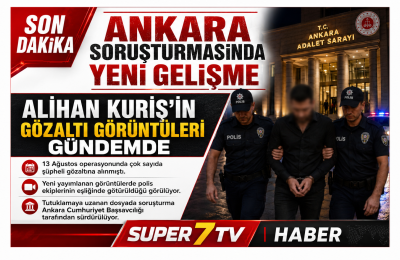 SON DAKİKA | ALİHAN KURİŞ’İN GÖZALTI GÖRÜNTÜLERİ ORTAYA ÇIKTI