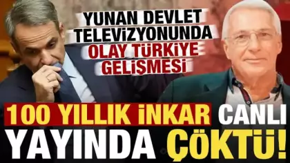 100 yıllık inkar canlı yayında çöktü! Yunan devlet televizyonunda olay Türkiye gelişmesi..