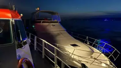 1915 Çanakkale Köprüsü açıklarında korkutan tekne arızası