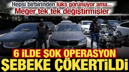 6 ilde lüks araç operasyonu: Hurda araçları sıfır gibi satan çete çökertildi