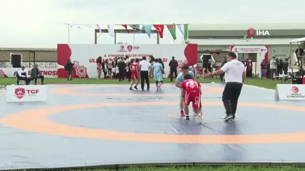 8. Etnospor Festivali’nde bir ilk: Uluslararası Güreş Kupası düzenlendi