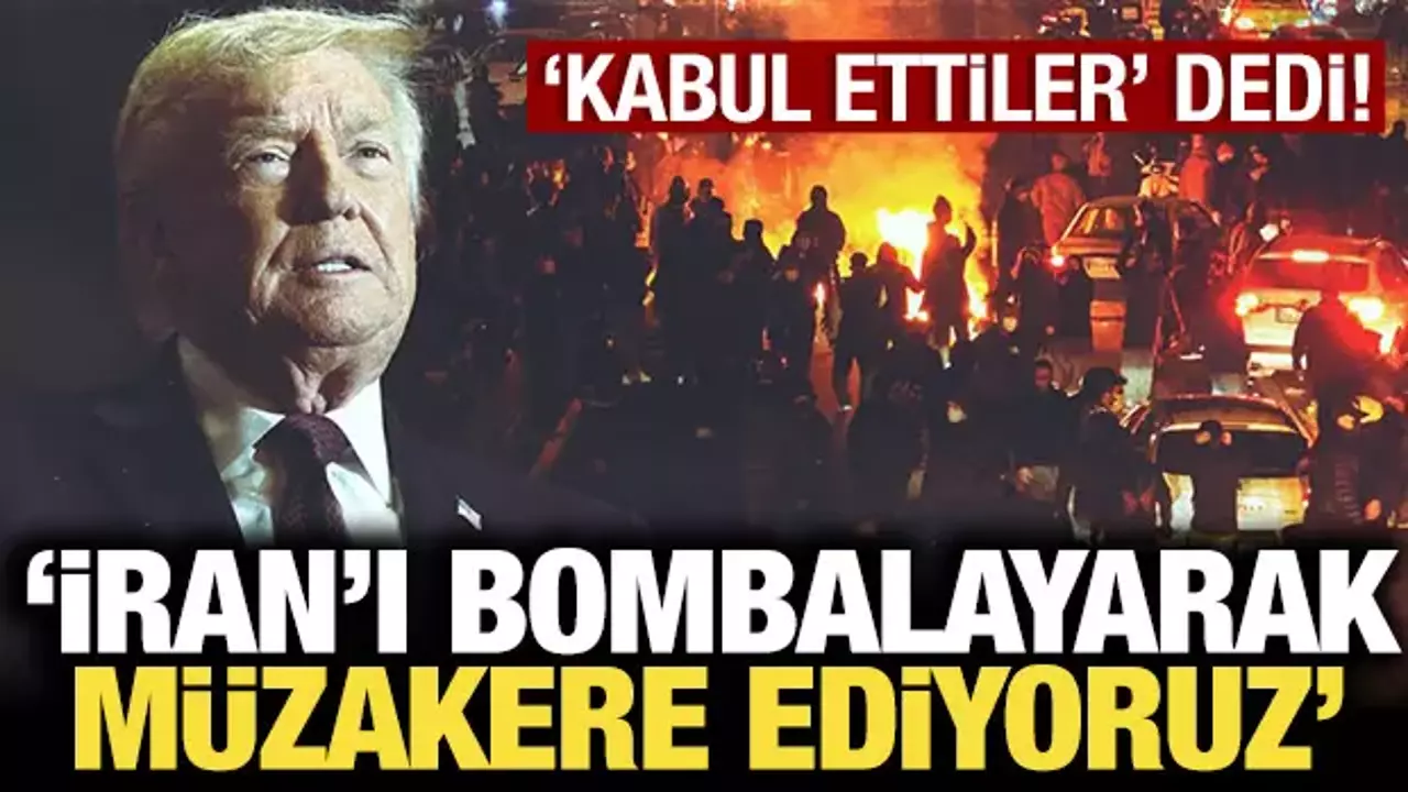 ABD Başkanı Trump'tan son dakika İran açıklaması: Biz bombalarla müzakere yapıyoruz
