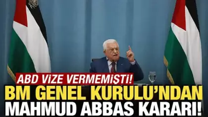 ABD Mahmud Abbas'a vize vermemişti: BM'den yeni karar geldi