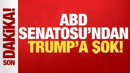 ABD Senatosu'ndan Trump'a şok! Yetkisi kısıtlandı
