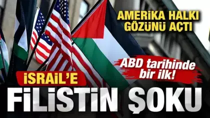ABD tarihinde bir ilk! Amerika halkı gözünü açtı! İsrail'e Filistin şoku