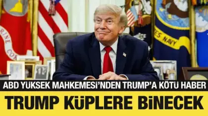 ABD Yüksek Mahkemesi'nden Trump'a kötü haber: Trump küplere binecek
