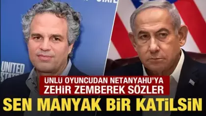 ABD'li oyuncudan Netanyahu'ya tepki: Sen manyak bir katilsin