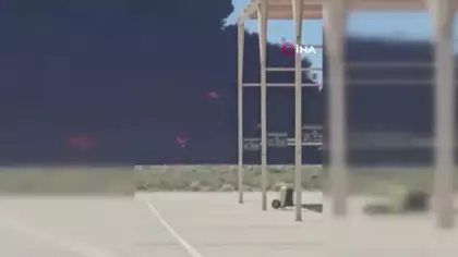 ABD’ye ait B-52 bombardıman uçağı kazasının ardından çekilen yeni görüntüler ortaya çıktı