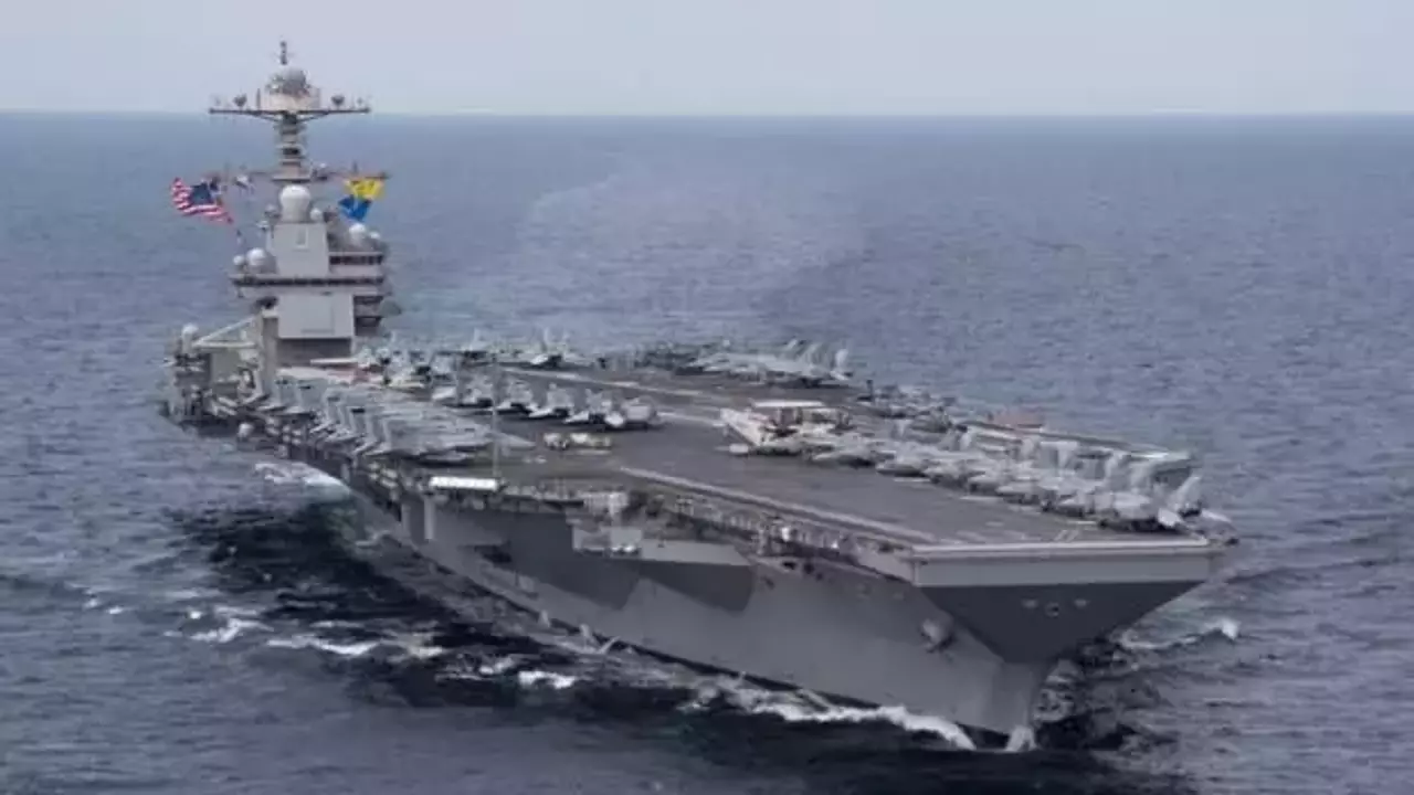 ABD'ye ait uçak gemisi USS Gerald Ford'un yeni adresi belli oldu!