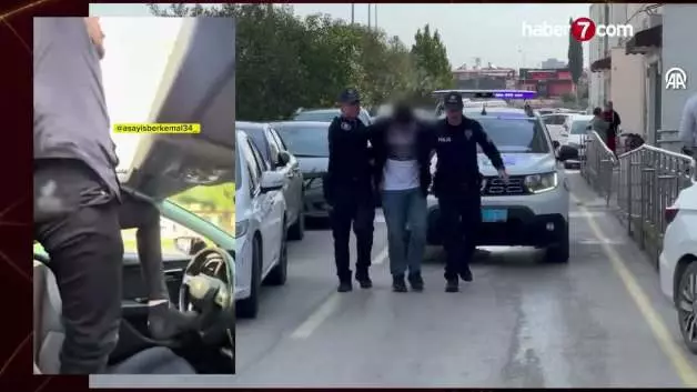 Adana'da otomobili ayağıyla kullanan sürücü yakalandı