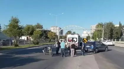 Adıyaman’da otomobil ile motosiklet çarpıştı: 1 yaralı