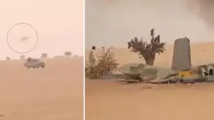 Afrika'da sıcak temas! Rus helikopterini böyle düşürdüler!