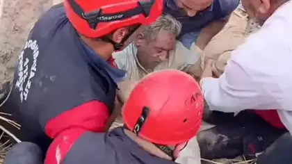 Ağrı'da çöken evin enkazı altında kalan kişi kurtarıldı