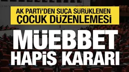 AK Parti'den suça sürüklenen çocuk düzenlemesi