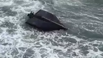 Akçakoca sahilinde Rus yapımı İHA kıyıya vurdu