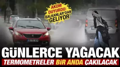 AKOM tarih verdi: İstanbul'da sağanak ve serin hava başlıyor! Günlerce sürecek...