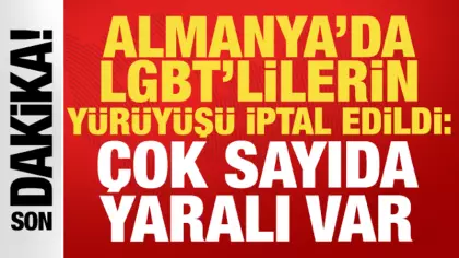 Almanya'da LGBT'lilerin yürüyüşü iptal edildi: Çok sayıda yaralı var