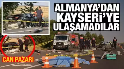 Almanya'dan Kayseri'ye ulaşamadılar! Nevşehir'de bir aileyi yok eden kaza