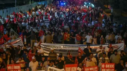 Ankara'da 15 Temmuz dolayısıyla kortej düzenlendi