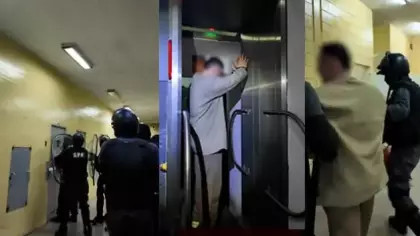 Arjantin suç örgütü elebaşının yakalanma görüntülerini paylaştı