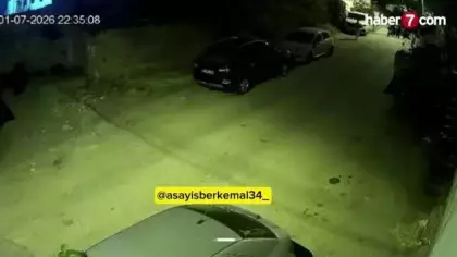 Ataşehir’de park halindeki araçlara zarar veren şahıs kamerada