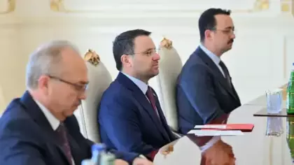 Azerbaycan Cumhurbaşkanı Aliyev, Bakan Gürlek'i kabul etti