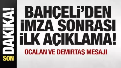 Bahçeli'den son dakika Demirtaş ve Öcalan açıklaması