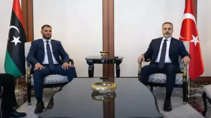 Bakan Fidan, Libya İçişleri Bakanı Trablusi ile Görüştü