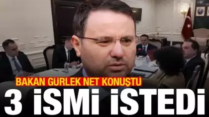Bakan Gürlek, Yunanistan'dan 3 ismin iadesini istedi