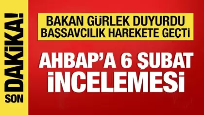 Bakan Gürlek'ten Ahbap soruşturmasıyla ilgili açıklama