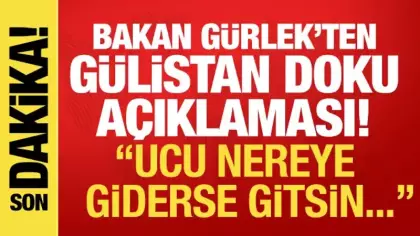 Bakan Gürlek'ten son dakika Gülistan Doku açıklaması: Ucu nereye giderse gitsin...
