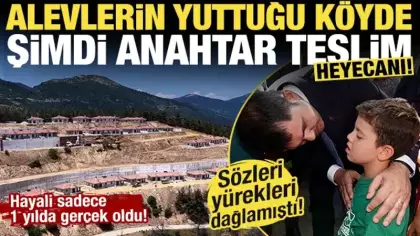 Bakan Kurum söz verdi, TOKİ 1 yılda bitirdi: Yangınının yaraları yöresel mimariyle sarıldı