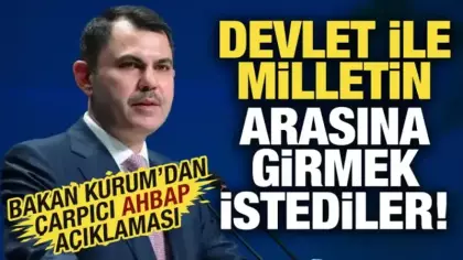 Bakan Kurum'dan Ahbap soruşturmasıyla ilgili açıklama
