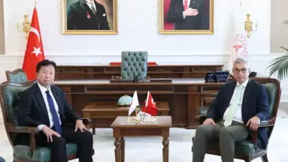 Bakan Memişoğlu, Japonya Temsilciler Meclisi Üyesi Masaki Ogushi ile görüştü