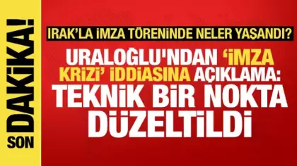 Bakan Uraloğlu'ndan 'imza krizi' iddiasına açıklama: Teknik bir nokta düzeltildi