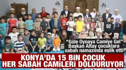 Başkan Altay her sabah camileri dolduran çocuklarla buluştu