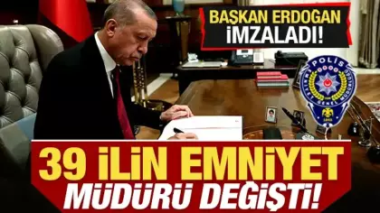 Başkan Erdoğan'dan atama kararları! Çok sayıda ilin emniyet müdürü değişti