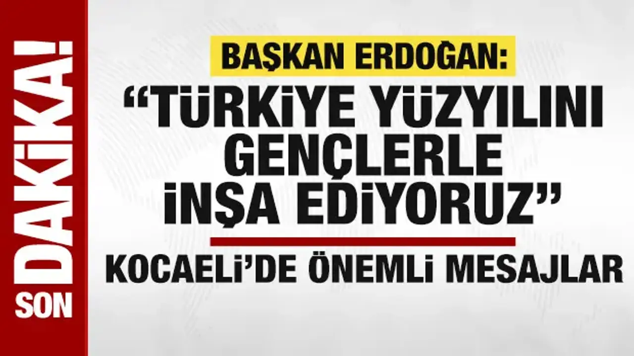 Başkan Erdoğan'dan gençlere terörsüz Türkiye ve aydınlık gelecek mesajı