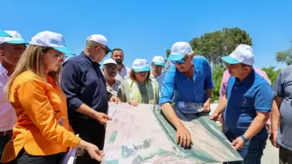 Başkan Şahin'den yapımı devam eden Karkamış Kuş Gözlem Noktası'na ziyaret!