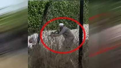 Batı Şeria'da Filistinli Müslüman İsrailliden kaptığı silahla böyle kendini savundu