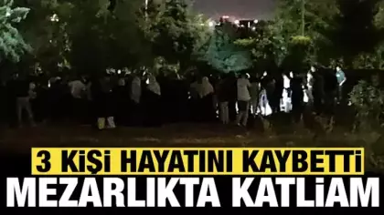 Batman'da mezarlıkta katliam: 3 kişi öldü!