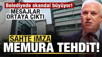 Belediyede skandal büyüyor! Sahte imza memura tehdit! Mesajlar ortaya çıktı