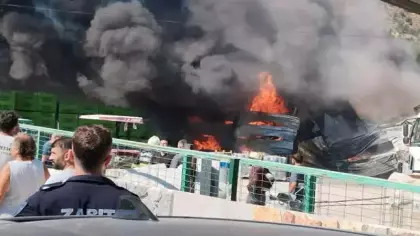 Bodrum'da korkutan yangın! Bir kişi yaralandı