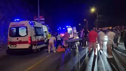 Bodrum'da taksi ile motosikletin çarpışması sonucu 2 kişi öldü
