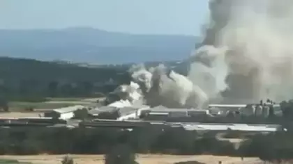 Bursa'da tavuk çiftliğinde yangın